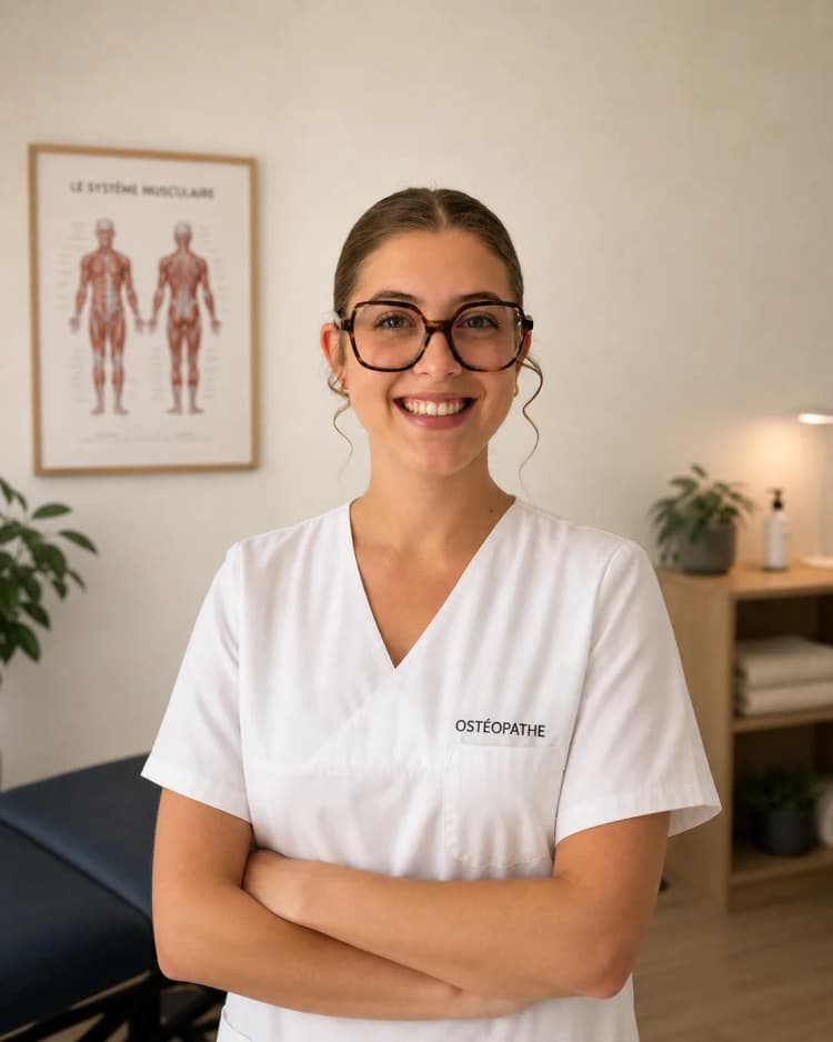 Manon Dezarnaulds, ostéopathe grossesse au Cabinet Alma
